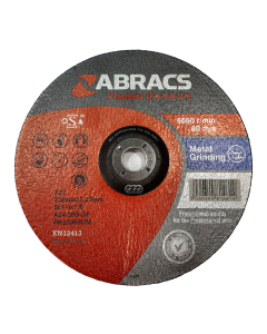 ABRACS Phoenix II 9" (230mm) X 6mm Metal Grinding Disc (Pack of 10)