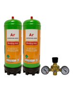 Argon Disposable Gas Cylinder & Regulator Package