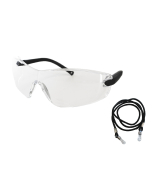 Parweld Nylon Black Frame Safety Glasses (P3410)