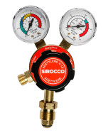 Parweld Single Stage 2 Gauge Acetylene Gas Regulator 25 Bar E700121