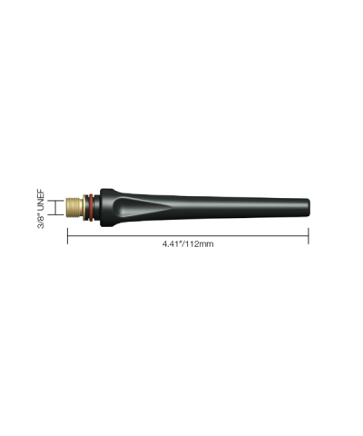 Parweld Long Back Cap for WP17/WP18/WP26 TIG Torch (57Y02)