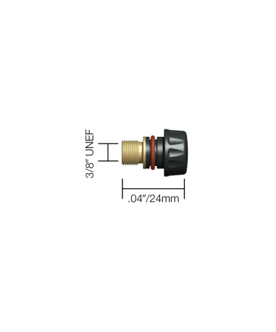 Parweld Short Back Cap for WP17:WP18:WP26 (57Y04)