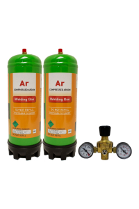 Argon Disposable Gas Cylinder & Regulator Package