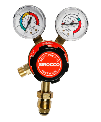 Parweld Single Stage 2 Gauge Acetylene Gas Regulator 25 Bar E700121