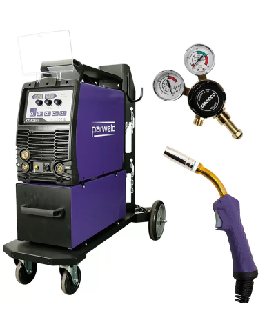 Parweld XTM 256i Multi-Process Synergic MIG Welder Inverter Package