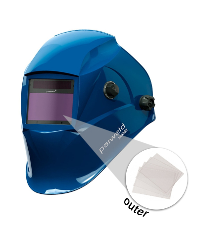 Parweld XR720 Outer Cover Lenses for XR938H Welding Helmet Pack of 10