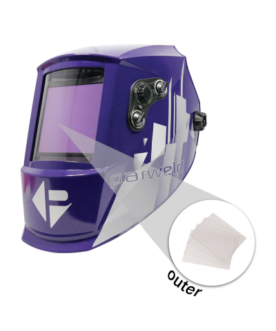 Parweld XR9720 Outer Cover Lenses for XR937H / XR940A Welding Helmet Pack of 10