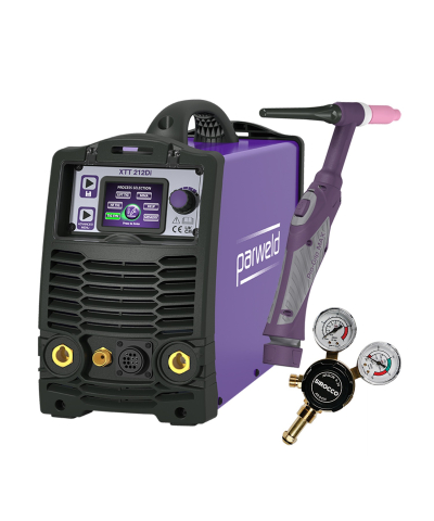 Parweld XTT 212DI AC/DC Pulsed TIG Inverter Welder Package